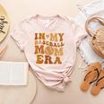 In My Baseball Mom Era For Mama Women's Heather T-Shirt Heather Peach In My Baseball Mom Era For Mama Women's Heather T-Shirt Heather Peach