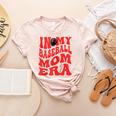 In My Baseball Mom Era Red Women's Heather T-Shirt Heather Peach