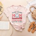Baseball Mom I'm Not Yelling Support Cheerleading Women's Heather T-Shirt Heather Peach