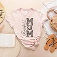 Baseball Mom Leopard Women's Heather T-Shirt Heather Peach