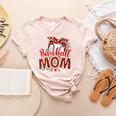 Baseball Mom Mama Mother's Day Leopard Sport Mom Mama Women's Heather T-Shirt Heather Peach Baseball Mom Mama Mother's Day Leopard Sport Mom Mama Women's Heather T-Shirt Heather Peach