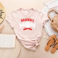 Baseball Mom Baseball Player For Mother's Day Women's Heather T-Shirt Heather Peach Baseball Mom Baseball Player For Mother's Day Women's Heather T-Shirt Heather Peach