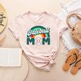 Baseball Mom Rainbow Game Day Women's Heather T-Shirt Heather Peach Baseball Mom Rainbow Game Day Women's Heather T-Shirt Heather Peach