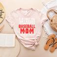 What Your Baseball Mom Told You The First Time Baseball Women's Heather T-Shirt Heather Peach What Your Baseball Mom Told You The First Time Baseball Women's Heather T-Shirt Heather Peach