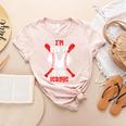 Cute Baseball Mom Out Of Your League Mommy Sports Players Women's Heather T-Shirt Heather Peach