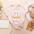 My Favorite Catcher Calls Me Mom Catcher Baseball Mom Heart Women's Heather T-Shirt Heather Peach My Favorite Catcher Calls Me Mom Catcher Baseball Mom Heart Women's Heather T-Shirt Heather Peach