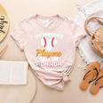 My Favorite Players Call Me MomMom Baseball Mom Mom Women's Heather T-Shirt Heather Peach