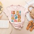 Groovy In My Baseball Mom Era Softball Game Day Women's Heather T-Shirt Heather Peach Groovy In My Baseball Mom Era Softball Game Day Women's Heather T-Shirt Heather Peach