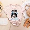 Guatemala Baseball Mom Messy Bun Women's Heather T-Shirt Heather Peach Guatemala Baseball Mom Messy Bun Women's Heather T-Shirt Heather Peach