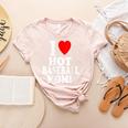 I Heart Love Hot Baseball Moms MILF Cougar Older Woman Women's Heather T-Shirt Heather Peach