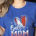 Ball Mom Football Baseball Mom Women's Heather T-Shirt Heather True Royal Ball Mom Football Baseball Mom Women's Heather T-Shirt Heather True Royal