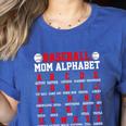 Baseball Mom Alphabet Parent Mama Player Game Sport Fan Women's Heather T-Shirt Heather True Royal Baseball Mom Alphabet Parent Mama Player Game Sport Fan Women's Heather T-Shirt Heather True Royal
