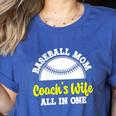 Baseball Mom Coach's Wife All In One Sports Player Coach Women's Heather T-Shirt Heather True Royal Baseball Mom Coach's Wife All In One Sports Player Coach Women's Heather T-Shirt Heather True Royal