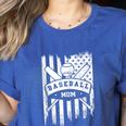 Baseball MOM Cool USA American Flag Family Reunion Women's Heather T-Shirt Heather True Royal Baseball MOM Cool USA American Flag Family Reunion Women's Heather T-Shirt Heather True Royal