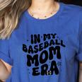 In My Baseball Mom Era Groovy Women's Heather T-Shirt Heather True Royal In My Baseball Mom Era Groovy Women's Heather T-Shirt Heather True Royal