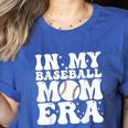In My Baseball Mom Era Baseball Mama Mother's Day Women's Heather T-Shirt Heather True Royal In My Baseball Mom Era Baseball Mama Mother's Day Women's Heather T-Shirt Heather True Royal