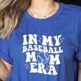 In My Baseball Mom Era Retro Groovy Women's Heather T-Shirt Heather True Royal In My Baseball Mom Era Retro Groovy Women's Heather T-Shirt Heather True Royal