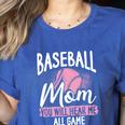 Baseball Mom Baseball Gloves Bat Baseball Player Women's Heather T-Shirt Heather True Royal Baseball Mom Baseball Gloves Bat Baseball Player Women's Heather T-Shirt Heather True Royal