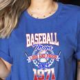 Baseball Mom Loud & Proud Since 1971 Women's Heather T-Shirt Heather True Royal