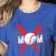 Baseball Mom Red Women's Heather T-Shirt Heather True Royal Baseball Mom Red Women's Heather T-Shirt Heather True Royal
