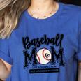 Baseball Mom Varsity Baseball Mama Cute Mother's Day Women's Heather T-Shirt Heather True Royal