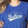 Busy Raising Ballers Baseball Mom & Parent Sports Women's Heather T-Shirt Heather True Royal Busy Raising Ballers Baseball Mom & Parent Sports Women's Heather T-Shirt Heather True Royal