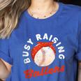 Busy Raising Ballers Baseball Mom Sons Women's Heather T-Shirt Heather True Royal Busy Raising Ballers Baseball Mom Sons Women's Heather T-Shirt Heather True Royal