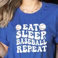 Eat Sleep Baseball Repeat Baseball Lover Baseball Mom Girls Women's Heather T-Shirt Heather True Royal Eat Sleep Baseball Repeat Baseball Lover Baseball Mom Girls Women's Heather T-Shirt Heather True Royal