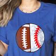 Football Baseball Player Football Baseball Mom Women's Heather T-Shirt Heather True Royal Football Baseball Player Football Baseball Mom Women's Heather T-Shirt Heather True Royal