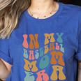 Groovy In My Baseball Mom Era Softball Game Day Women's Heather T-Shirt Heather True Royal Groovy In My Baseball Mom Era Softball Game Day Women's Heather T-Shirt Heather True Royal