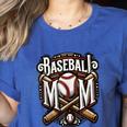 Home Run Baseball Mom Women's Heather T-Shirt Heather True Royal