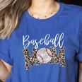 Leopard Baseball Mom Matching Softball Mama Family Matching Women's Heather T-Shirt Heather True Royal Leopard Baseball Mom Matching Softball Mama Family Matching Women's Heather T-Shirt Heather True Royal