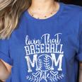 Living That Baseball Mom Life Sporty Humor Women's Heather T-Shirt Heather True Royal Living That Baseball Mom Life Sporty Humor Women's Heather T-Shirt Heather True Royal