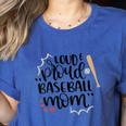 Loud & Proud Baseball Mom Women's Heather T-Shirt Heather True Royal Loud & Proud Baseball Mom Women's Heather T-Shirt Heather True Royal