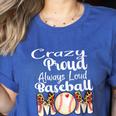 Loud And Proud Baseball Mom Messy Bun 2024 Women's Heather T-Shirt Heather True Royal Loud And Proud Baseball Mom Messy Bun 2024 Women's Heather T-Shirt Heather True Royal
