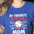 Mother's Day Baseball Mom Women's Heather T-Shirt Heather True Royal Mother's Day Baseball Mom Women's Heather T-Shirt Heather True Royal
