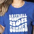Retro Baseball Mom Summer Groovy Appreciation Premium Women's Heather T-Shirt Heather True Royal Retro Baseball Mom Summer Groovy Appreciation Premium Women's Heather T-Shirt Heather True Royal