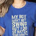 Sassy Baseball Mom Women's Heather T-Shirt Heather True Royal Sassy Baseball Mom Women's Heather T-Shirt Heather True Royal