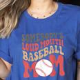 Somebody's Loudmouth Baseball Mom Baseball Women's Heather T-Shirt Heather True Royal Somebody's Loudmouth Baseball Mom Baseball Women's Heather T-Shirt Heather True Royal