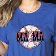 T Ball Mama Baseball Mama Baseball Mom Women's Heather T-Shirt Heather True Royal
