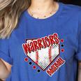 Warriors Home Plate Baseball Sports Baseball Mom Women's Heather T-Shirt Heather True Royal Warriors Home Plate Baseball Sports Baseball Mom Women's Heather T-Shirt Heather True Royal