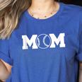 Women Baseball Mom Women's Heather T-Shirt Heather True Royal