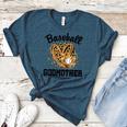 Baseball Godmother Leopard Heart Baseball Mom Game Day Women's Heather T-Shirt Heather Deep Teal Baseball Godmother Leopard Heart Baseball Mom Game Day Women's Heather T-Shirt Heather Deep Teal