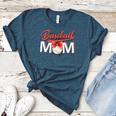 Baseball Mom Coquette Pink Bow Baseball Mama Premium Women's Heather T-Shirt Heather Deep Teal
