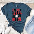 In My Baseball Mom Era Groovy Mom Women's Heather T-Shirt Heather Deep Teal