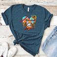 Baseball Mom Valentine Leopard Heart Softball Mother's Day Women's Heather T-Shirt Heather Deep Teal Baseball Mom Valentine Leopard Heart Softball Mother's Day Women's Heather T-Shirt Heather Deep Teal