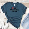 I Love Hot Baseball Moms Red Heart Women's Heather T-Shirt Heather Deep Teal I Love Hot Baseball Moms Red Heart Women's Heather T-Shirt Heather Deep Teal