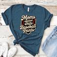 Moms Against Baseball Pants Baseball Mom Premium Tri-Blend Women's Heather T-Shirt Heather Deep Teal