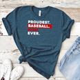 Proudest Baseball Mom Ever Women's Heather T-Shirt Heather Deep Teal Proudest Baseball Mom Ever Women's Heather T-Shirt Heather Deep Teal