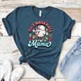 Retro Oily Baseball Mom Meme For Essential Oils Game Day Women's Heather T-Shirt Heather Deep Teal